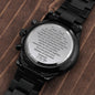 Black Chronograph Watch- Lifetime of cherished moments