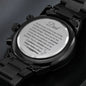 Black Chronograph Watch-Timeless source of guidance and love