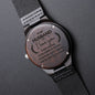 To My Husband- Engraved Wooden Watch