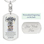 Graduation Dog Tag- Swivel Keychain