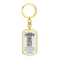 Graduation Dog Tag- Swivel Keychain