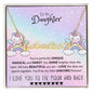 To My Daughter- Custom Name Necklace +heart