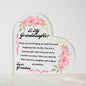 To My Granddaughter Plaque