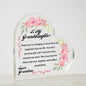 To My Granddaughter Plaque