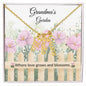Personalized Vertical Name Necklace - Garden Card