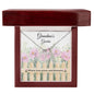 Personalized Vertical Name Necklace - Garden Card