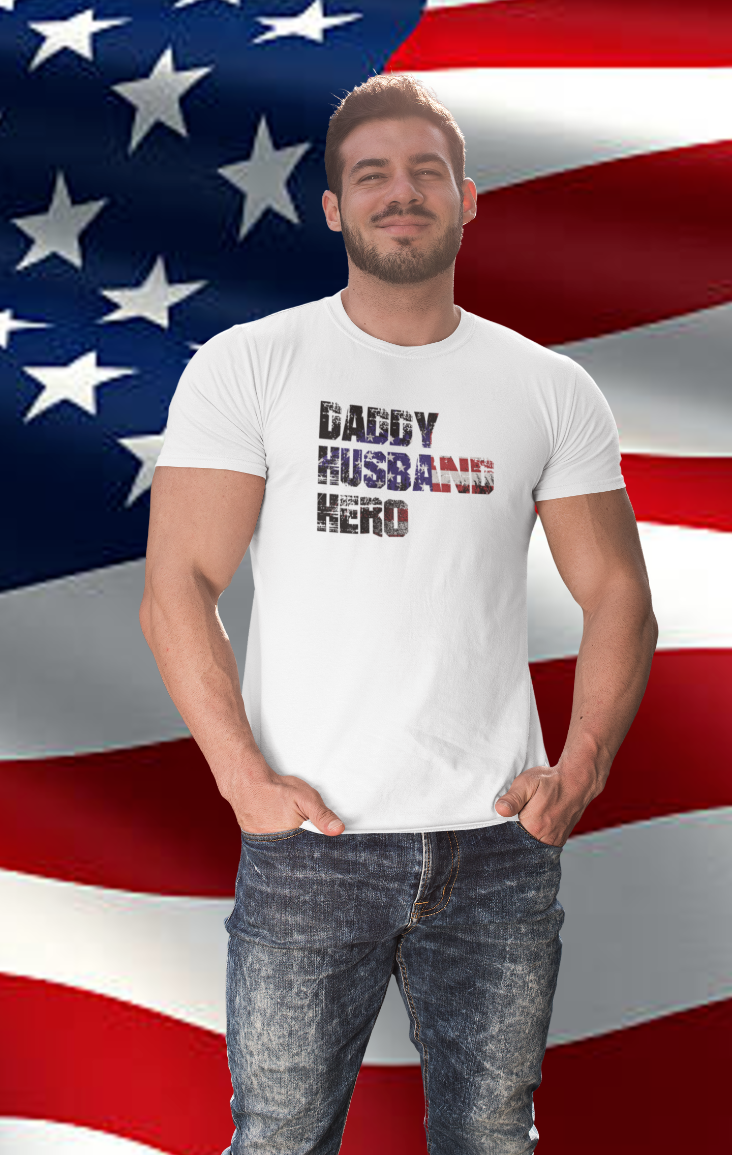 Daddy Husband Hero Tee