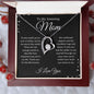 To My Amazing Mom- Forever Love Necklace (Black Bckgrd)