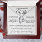 To My Beautiful Wife- Forever Love Necklace