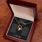 To My Amazing Mom- Forever Love Necklace (Black Bckgrd)