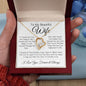 To My Beautiful Wife- Forever Love Necklace