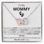 To My Mommy (Expectant Mom) Interlocking Hearts