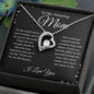 To My Amazing Mom- Forever Love Necklace (Black Bckgrd)
