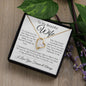 To My Beautiful Wife- Forever Love Necklace