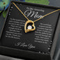 To My Amazing Mom- Forever Love Necklace (Black Bckgrd)