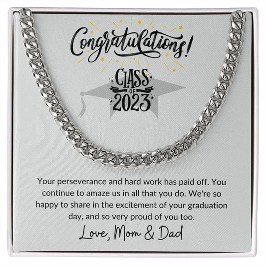 Graduation- Class of 2023- Cuban Link