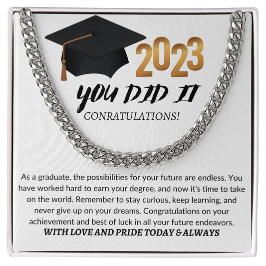 Graduation- Cuban Link Chain