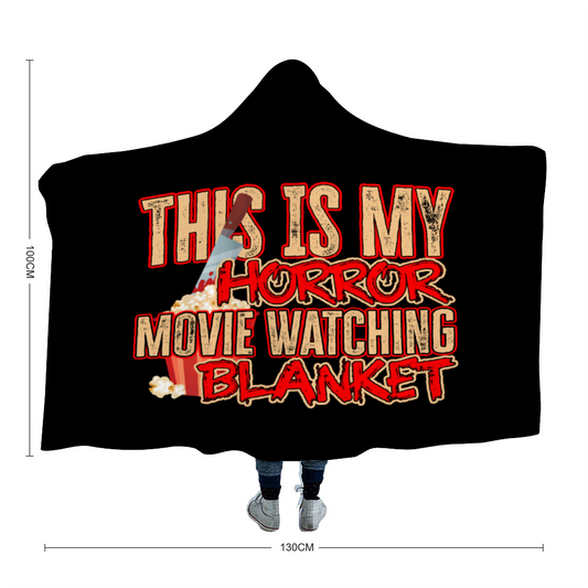 Horror Movie Fleece Hooded Blankets Oversized