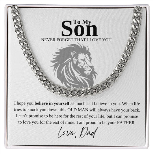 To My Son- Cuban Link